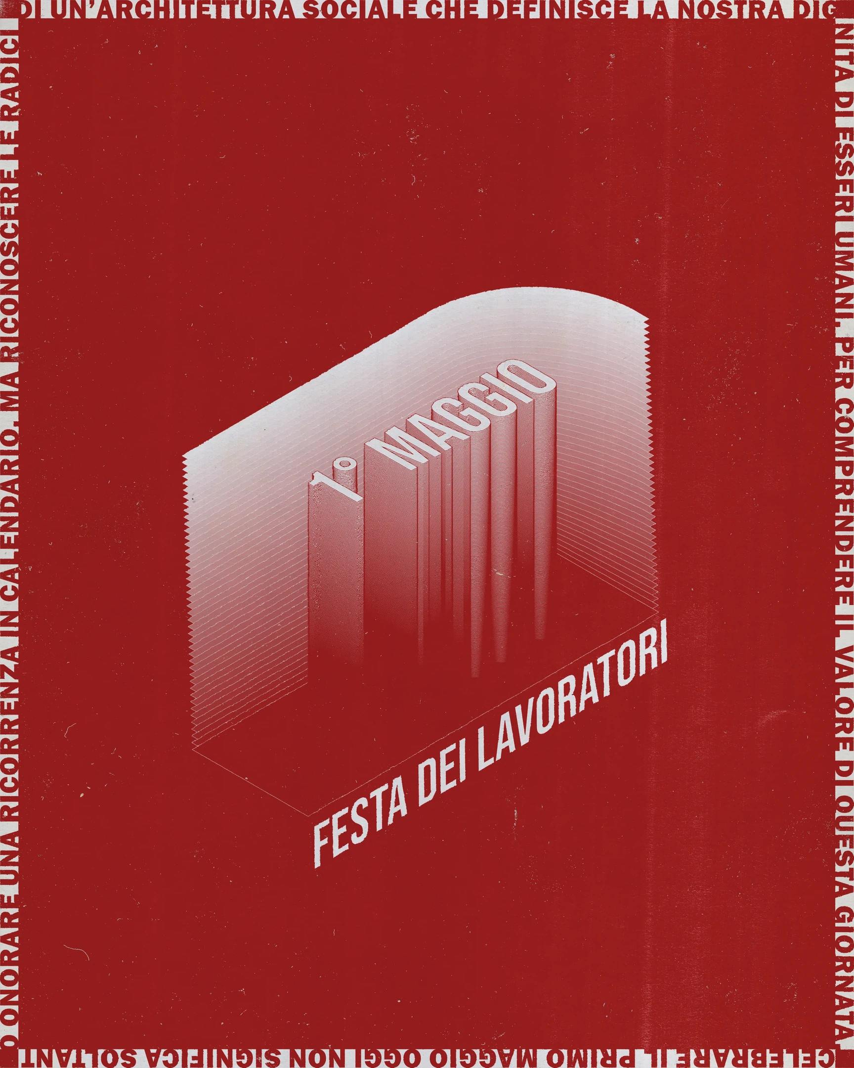 1 Maggio — poster and graphic manifesto for social communication